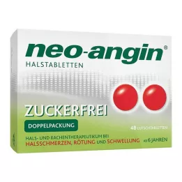 NEO-ANGIN Pastile za grlo brez sladkorja, 48 kos