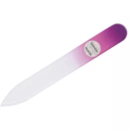 GLASFEILE mala 9 cm barvna mavrica, 1 kos