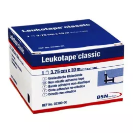 LEUKOTAPE Classic 3,75 cmx10 m črna, 1 kos