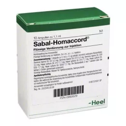 SABAL HOMACCORD Ampule, 10 kos