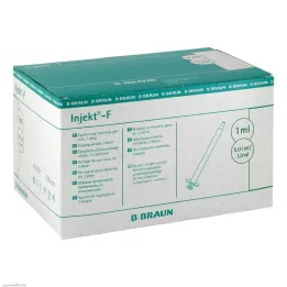INJEKT F Fina dozirna brizga 1 ml brez pločevinke, 100X1 ml