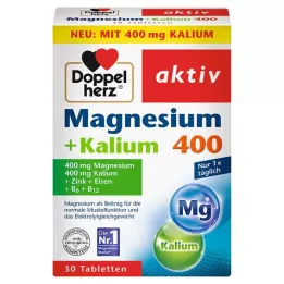 DOPPELHERZ Magnezij+Kalij Tablete, 30 kos