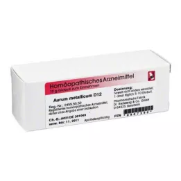 AURUM METALLICUM D 12 globul, 10 g