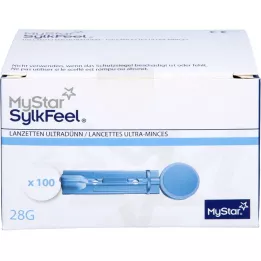 MYSTAR Lancete SylkFeel 28 G, 100 kos