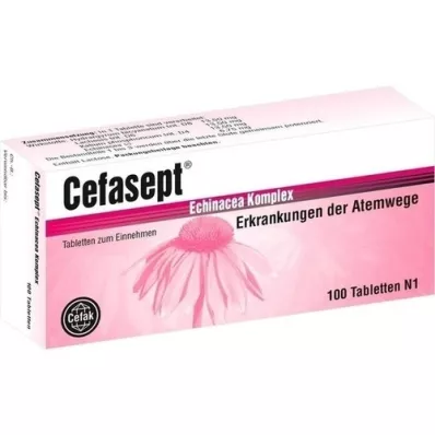 CEFASEPT Echinacea kompleks tablete, 100 kos CEFASEPT Echinacea kompleks tablete, 100 kos