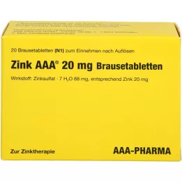 ZINK AAA 20 mg šumeče tablete, 20 kom