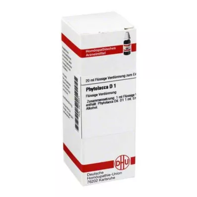PHYTOLACCA D 1 Razredčitev, 20 ml
