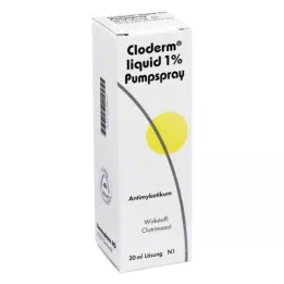CLODERM Tekočina 1% sprej na črpalko, 30 ml
