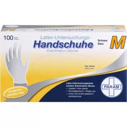 HANDSCHUHE Nepudrani lateks za enkratno uporabo M, 100 kos