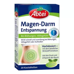 ABTEI Tablete za sprostitev prebavil, 20 kos