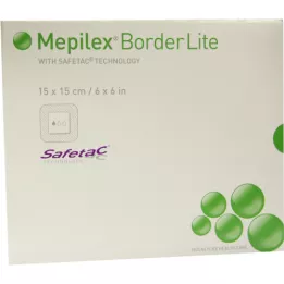 MEPILEX Penasti nastavek Border Lite 15x15 cm sterilen, 5 kom