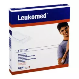LEUKOMED sterilni obliž 8x10 cm, 5 kos