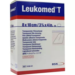 LEUKOMED transparentni sterilni obliži 8x10 cm, 50 kos