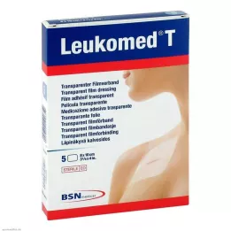 LEUKOMED prosojni sterilni obliž 8x10 cm, 5 kos
