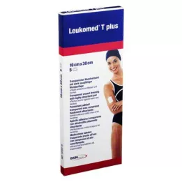 LEUKOMED transp.plus sterilni obliži 10x30 cm, 5 kos