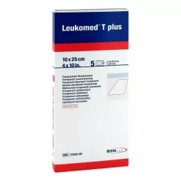 LEUKOMED transp.plus sterilni obliži 10x25 cm, 5 kos