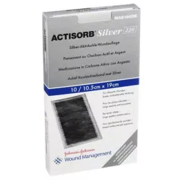 ACTISORB 220 Silver 10,5x19 cm sterilne komprese, 10 kos