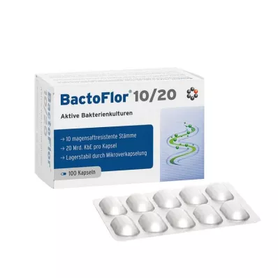 BACTOFLOR 10/20 kapsul, 100 kos BACTOFLOR 10/20 kapsul, 100 kos
