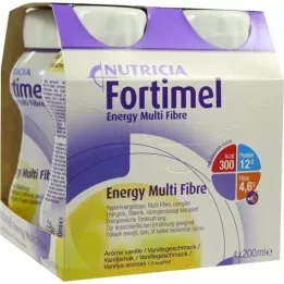 FORTIMEL Energy MultiFibre okus vanilije, 4X200 ml