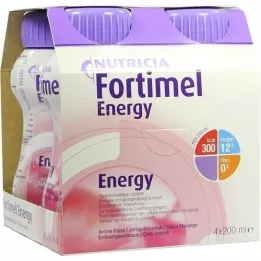 FORTIMEL Energija z okusom jagode, 4X200 ml