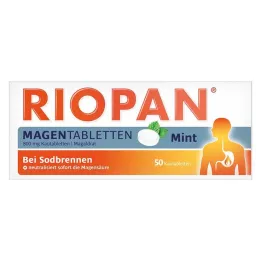 RIOPAN Magen Tabletten Mint 800 mg žvečljive tablete, 50 kos
