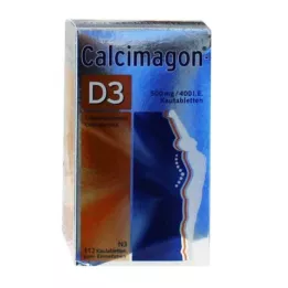 CALCIMAGON D3 žvečljive tablete, 112 kos