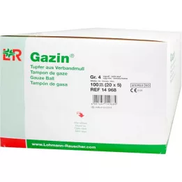 GAZIN Brisi jajčni sterilni 2+3 zaščitni r.o.RK, 100 kos
