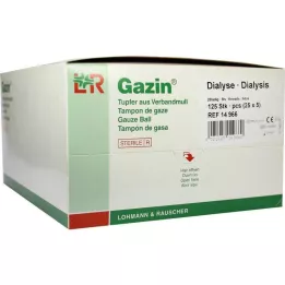 GAZIN Dializni brisi 2+3 sterilni z zaščitnim obročkom, 125 kos