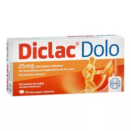 DICLAC Dolo 25 mg obložene tablete, 20 kom