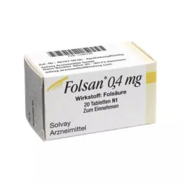 FOLSAN 0,4 mg tablete, 20 kom