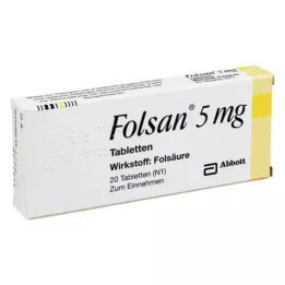 FOLSAN 5 mg tablete, 20 kom