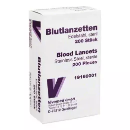 BLUTLANZETTEN Kovinski preprosti, 200 kos