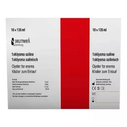 KLYSMA 1x fiziološka raztopina, 10X135 ml