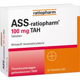 ASS-ratiopharm 100 mg TAH tablete, 50 kos