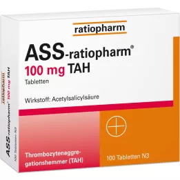 ASS-ratiopharm 100 mg TAH tablete, 100 kos