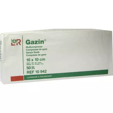 GAZIN Gaza komp. 10x10 cm nesterilna 32-kratna, 50 kom GAZIN Gaza komp. 10x10 cm nesterilna 32-kratna, 50 kom
