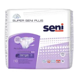 SUPER SENI Inkontinenčne hlače Plus night f.E.Gr.3 L, 10 kos