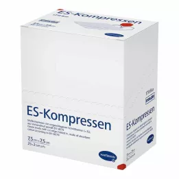ES-KOMPRESSEN sterilni 7,5x7,5 cm 8-smerni, 25X2 kos