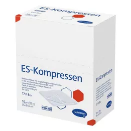 ES-KOMPRESSEN sterilni 10x10 cm 8-kratni, 25X2 kos