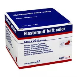 ELASTOMULL držalo barve 6 cmx20 m pritrdilni papir rdeč, 1 kos