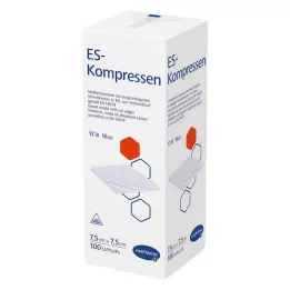 ES-KOMPRESSEN nesterilni 7,5x7,5 cm 16-kratni, 100 kom