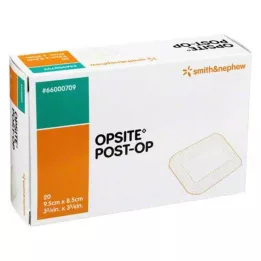 OPSITE Stebriček-OP 8,5x9,5 cm obloga individualno sterilna, 20X1 kos