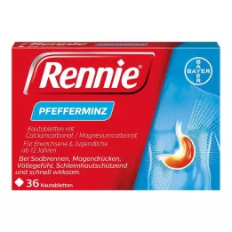 RENNIE Žvečljive tablete, 36 kos