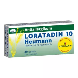 LORATADIN 10 Heumann tablet, 20 kos