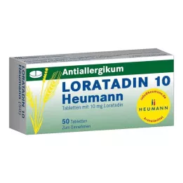 LORATADIN 10 Heumann tablet, 50 kos