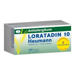 LORATADIN 10 Heumann tablet, 100 kos