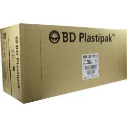 BD PLASTIPAK Spr.30 ml Luer brez lateksa, 60X30 ml
