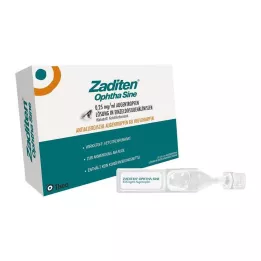 ZADITEN ophtha sine 0,25 mg/ml kapljice za oko enkratni odmerek, 20 kos