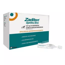 ZADITEN ophtha sine 0,25 mg/ml kapljice za oko enkratni odmerek, 50 kos