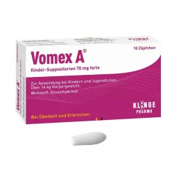 VOMEX A Otroške supozitorije 70 mg forte, 10 kos
